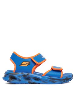 Sandały Skechers Sola Glow Sandal-Fusion Brights 407032L/BLOR Niebieski ze sklepu eobuwie.pl w kategorii Sandały dziecięce - zdjęcie 184002406