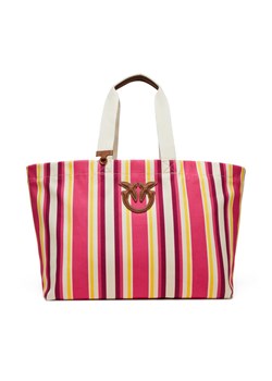 Torebka PINKO Shopping Bag Extra PE 25 PLTT 104754 A2G5 Różowy ze sklepu eobuwie.pl w kategorii Torby Shopper bag - zdjęcie 184002449