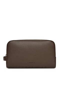 Kosmetyczka Calvin Klein Micropebble Washbag/Dopp Kit LV04D1036G Brązowy ze sklepu eobuwie.pl w kategorii Kosmetyczki - zdjęcie 184002486