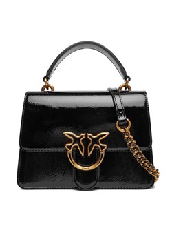 Torebka PINKO Love One Top Handle Mini Light PE 25 PLTT 100071 A1UV Czarny ze sklepu eobuwie.pl w kategorii Torebki damskie - zdjęcie 184002488