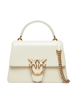 Torebka PINKO Love One Top Handle Classic Light PE 25 PLTT 100066 A1UV Biały ze sklepu eobuwie.pl w kategorii Torebki damskie - zdjęcie 184002505