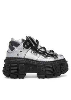NEW ROCK Botki M-106WALL-C16 Srebrny ze sklepu MODIVO w kategorii Botki - zdjęcie 184003106