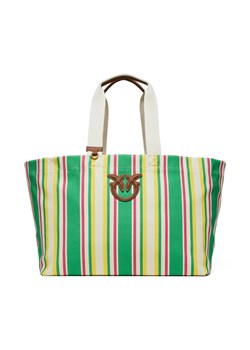 PINKO Torebka Shopping Bag Extra PE 25 PLTT 104754 A2G5 Zielony ze sklepu MODIVO w kategorii Torby Shopper bag - zdjęcie 184003207