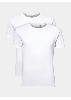 G-Star Raw Komplet 2 t-shirtów D07205-124-110 Biały Slim Fit ze sklepu MODIVO w kategorii T-shirty męskie - zdjęcie 184003208