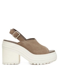 Converse Sandały Chuck 70 De Luxe Heel Mule A15071C Zielony ze sklepu MODIVO w kategorii Sandały damskie - zdjęcie 184003215