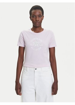 Converse T-Shirt Floral Chuck Taylor 10027751-A03 Różowy Regular Fit ze sklepu MODIVO w kategorii Bluzki damskie - zdjęcie 184003246