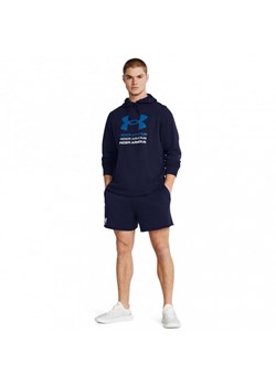 Męskie spodenki dresowe Under Armour UA Rival Terry 6in Short - granatowe ze sklepu Sportstylestory.com w kategorii Spodenki męskie - zdjęcie 184004425