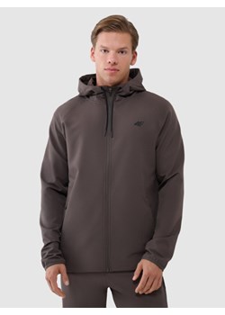 Męska bluza treningowa 4F 4FWSS25TFSWM458 - brązowa ze sklepu Sportstylestory.com w kategorii Bluzy męskie - zdjęcie 184004585
