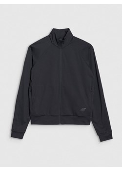 Damska bluza treningowa 4F 4FRSS25TFSWF635 - czarna ze sklepu Sportstylestory.com w kategorii Bluzy damskie - zdjęcie 184005039