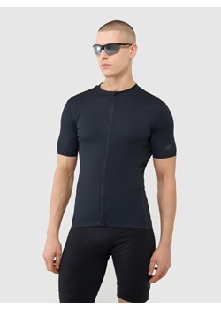 Męska koszulka rowerowa 4F 4FWSS25TFTSM1285 - czarna ze sklepu Sportstylestory.com w kategorii T-shirty męskie - zdjęcie 184005305