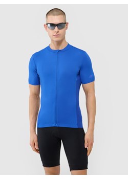 Męska koszulka rowerowa 4F 4FWSS25TFTSM1285 - niebieska ze sklepu Sportstylestory.com w kategorii T-shirty męskie - zdjęcie 184005316