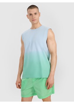 Męski top 4F 4FRSS25TSLEM231 - niebieski ze sklepu Sportstylestory.com w kategorii T-shirty męskie - zdjęcie 184005757