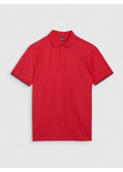 Męska koszulka polo 4F 4FRSS25TPTSM633 - czerwona ze sklepu Sportstylestory.com w kategorii T-shirty męskie - zdjęcie 184006618