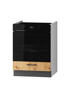 Dolna szafka pod zabudowę kuchenki dąb artisan C9-T64 ze sklepu Edinos.pl w kategorii Meble kuchenne - zdjęcie 184006728