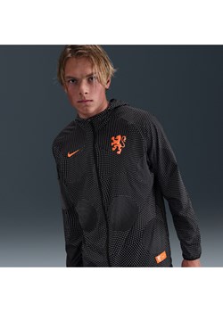 Męska kurtka piłkarska z nadrukiem Nike Holandia Aireez - Czerń ze sklepu Nike poland w kategorii Kurtki męskie - zdjęcie 184007068