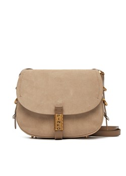 Torebka PINKO Saddle Classic PE 25 PLTT 103830 A29N Beżowy ze sklepu eobuwie.pl w kategorii Listonoszki - zdjęcie 184007478