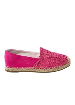 Różowe espadryle ażurowe na platformie ze sklepu ButyModne.pl w kategorii Espadryle damskie - zdjęcie 184008608