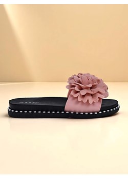 Royalfashion Damskie klapki na płaskiej podeszwie Flower Blide ze sklepu royalfashion.pl w kategorii Klapki damskie - zdjęcie 184009025