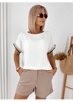 bluzka genua ecru one size ze sklepu UBRA w kategorii Bluzki damskie - zdjęcie 184009226