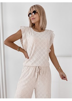 bluzka florima beżowa one size ze sklepu UBRA w kategorii Bluzki damskie - zdjęcie 184009337