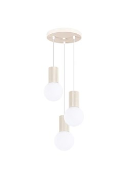 Beżowa nowoczesna lampa wisząca - K600-Buble - id: 50820 - marki Lumes - 184009436 Beżowa nowoczesna lampa wisząca - K600-Buble ze sklepu Edinos.pl w kategorii Lampy wiszące - zdjęcie 184009436