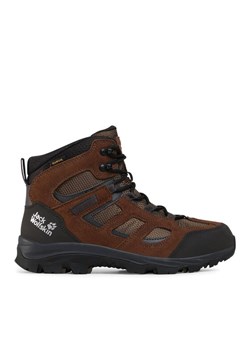 Trekkingi Jack Wolfskin Vojo 3 Texapore Mid M 4042461 Brązowy ze sklepu eobuwie.pl w kategorii Buty trekkingowe męskie - zdjęcie 184009575