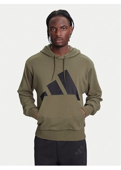 adidas Bluza Essentials Big Logo JE8892 Khaki Regular Fit ze sklepu MODIVO w kategorii Bluzy męskie - zdjęcie 184009937