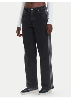 adidas Jeansy adicolor Denim 3-Stripes JD3109 Czarny Loose Fit ze sklepu MODIVO w kategorii Jeansy damskie - zdjęcie 184009965