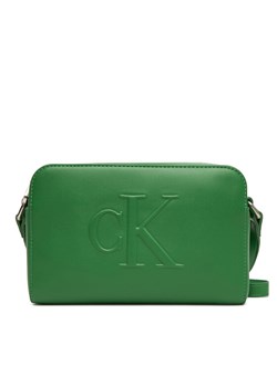 Calvin Klein Jeans Torebka Sculpted Ew Camera Bag LV04K3036G Zielony ze sklepu MODIVO w kategorii Listonoszki - zdjęcie 184009966