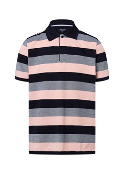 Andrew James Męska koszulka polo Mężczyźni Bawełna morelowy w paski ze sklepu vangraaf w kategorii T-shirty męskie - zdjęcie 184010327