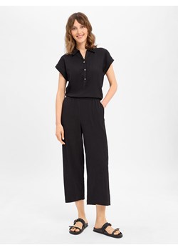 Opus Kombinezon damski - Melti Kobiety Sztuczne włókno czarny jednolity ze sklepu vangraaf w kategorii Kombinezony damskie - zdjęcie 184010388