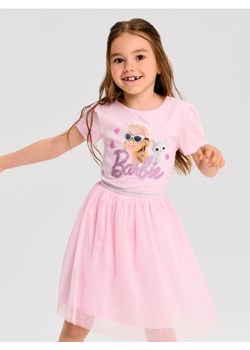 Sinsay - Sukienka z tiulową spódnicą Barbie - różowy ze sklepu Sinsay w kategorii Sukienki dziewczęce - zdjęcie 184011257