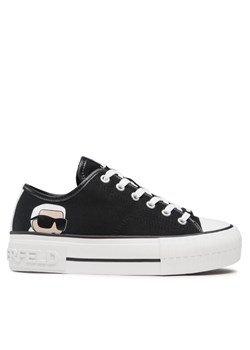 Trampki KARL LAGERFELD KL60410N Czarny ze sklepu eobuwie.pl w kategorii Trampki damskie - zdjęcie 184011476