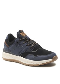 Sneakersy Wrangler Pioneer Derby WM22212A Granatowy ze sklepu eobuwie.pl w kategorii Buty sportowe męskie - zdjęcie 184011528