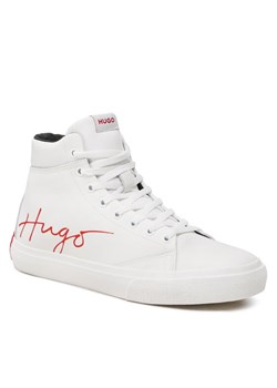 Sneakersy Hugo DyerH 50485771 10245495 01 Biały ze sklepu eobuwie.pl w kategorii Trampki męskie - zdjęcie 184011529
