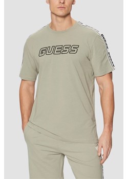 GUESS Zielony t-shirt męski Arlo, Rozmiar S ze sklepu outfit.pl w kategorii T-shirty męskie - zdjęcie 184012615