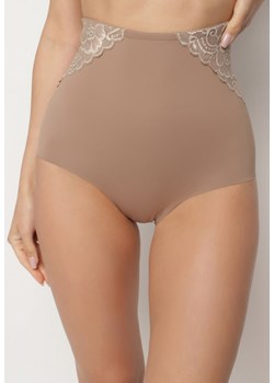 Ciemnobeżowe Majtki Modelujące High Waist Savirolle ze sklepu renee.pl w kategorii Bielizna wyszczuplająca - zdjęcie 184013077