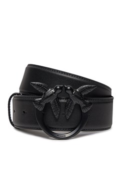 Pasek Damski Pinko Love Berry H4 Belt. PE 24 PLT01 100120 A1K2 Czarny ze sklepu eobuwie.pl w kategorii Paski damskie - zdjęcie 184015287