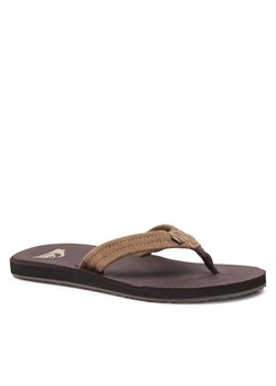 Japonki Quiksilver AQYL101323 Khaki ze sklepu eobuwie.pl w kategorii Klapki męskie - zdjęcie 184015289