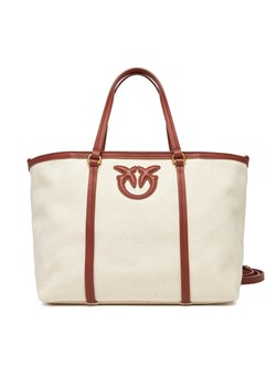 Torebka PINKO Miranda Shopper Classic PE 25 PLTT 104714 A2G2 Beżowy ze sklepu eobuwie.pl w kategorii Torebki damskie - zdjęcie 184015327