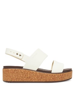 Sandały Crocs Brooklyn Cork Low Wedge 211144 Czarny ze sklepu eobuwie.pl w kategorii Sandały damskie - zdjęcie 184015365
