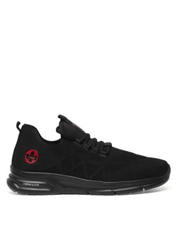 Sneakersy Rieker B7376-00 Czarny ze sklepu eobuwie.pl w kategorii Buty sportowe męskie - zdjęcie 184015387