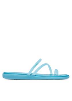 Japonki Crocs Miami Frosted Toe Loop 211253 Niebieski ze sklepu eobuwie.pl w kategorii Klapki damskie - zdjęcie 184015389