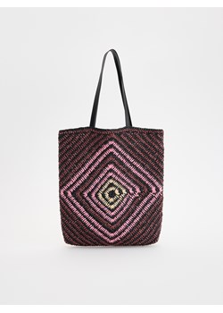 Reserved - Pleciona torebka shopper - wielobarwny ze sklepu Reserved w kategorii Torby letnie - zdjęcie 184017856