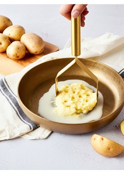 Sinsay - Tłuczek do ziemniaków ze stali nierdzewnej - złoty ze sklepu Sinsay w kategorii Akcesoria kuchenne - zdjęcie 184018538