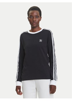 adidas Bluzka adicolor 3-Stripes JC5774 Czarny Regular Fit ze sklepu MODIVO w kategorii Bluzki damskie - zdjęcie 184019249