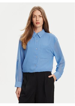 Calvin Klein Koszula LV044B902G Niebieski Regular Fit ze sklepu MODIVO w kategorii Koszule damskie - zdjęcie 184019276