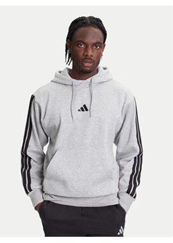 adidas Bluza Essentials 3-Stripes JE6302 Szary Regular Fit ze sklepu MODIVO w kategorii Bluzy męskie - zdjęcie 184019299