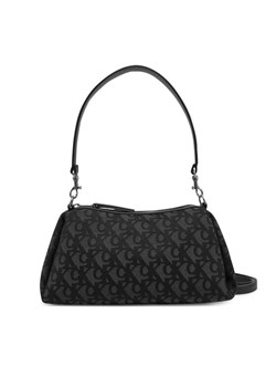 Calvin Klein Jeans Torebka Lyl Lg Jqd Smll Shld LV04K3142G Czarny ze sklepu MODIVO w kategorii Torebki damskie - zdjęcie 184019315