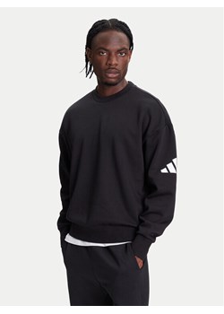 adidas Bluza Essentials JF3542 Czarny Loose Fit ze sklepu MODIVO w kategorii Bluzy męskie - zdjęcie 184019369
